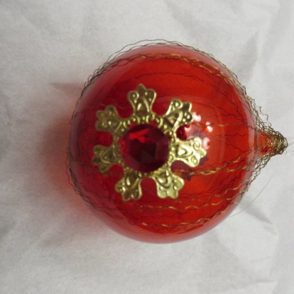 BEAUTIFUL Blown Glass Red Ornaments - Germany - Picture 2 of 9